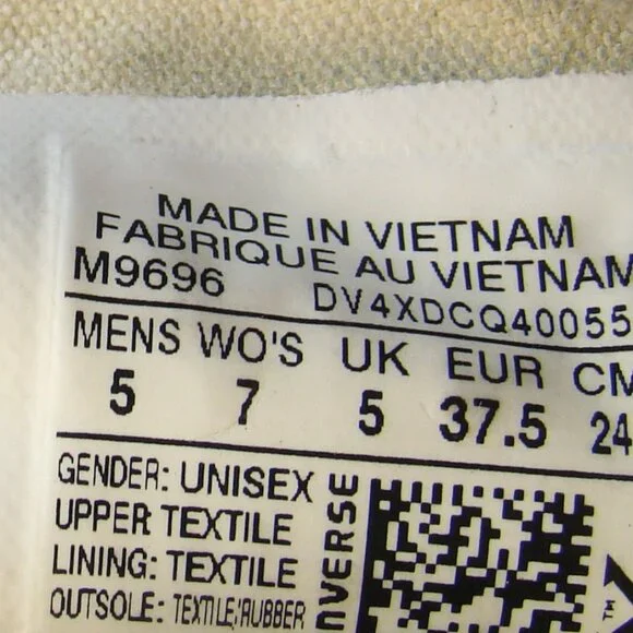 Converse All star red canvas low top sneakers, Size W 7 - Mens 5 - Picture 8 of 9